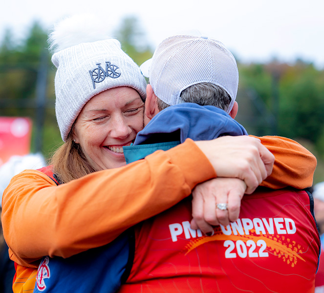 Volunteer PMC Unpaved Support Riders in Gravel Event
